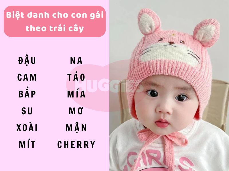 Đặt tên cho bé gái theo rau củ, trái cây