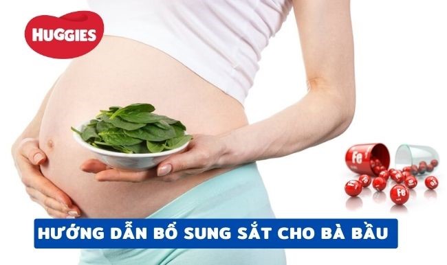 Mẹ có thể bổ sung sắt qua thực phẩm và thực phẩm chức năng chứa sắt