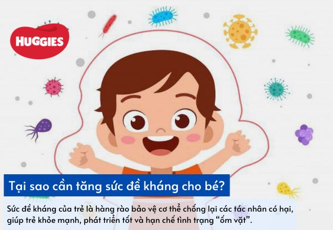 Sức đề kháng là hàng rào bảo vệ trẻ