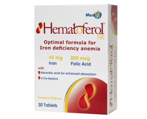 Viên uống bổ sung sắt và axit folic Hematoferol