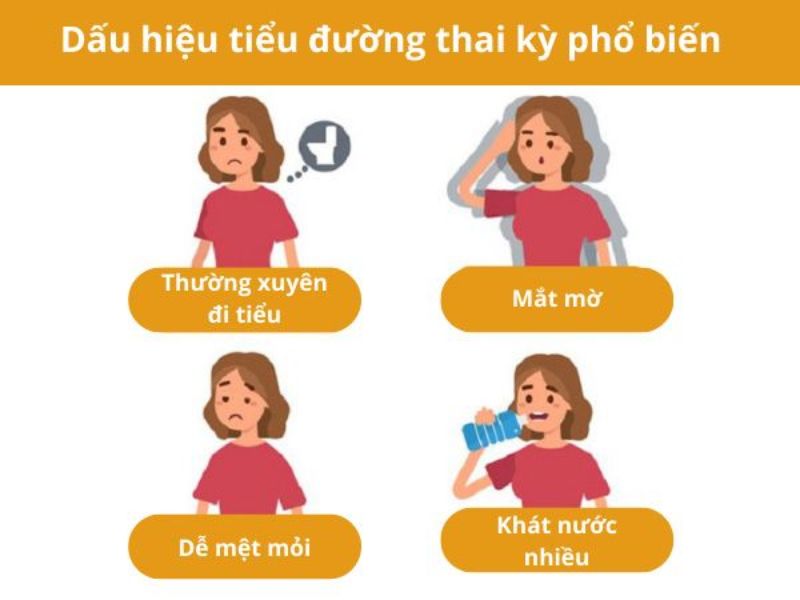 dấu hiệu tiểu đường thai kỳ