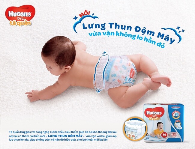 Ưu điểm của tã Huggies