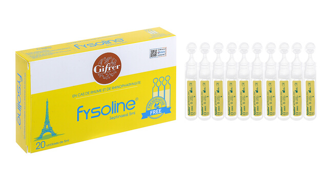 Nước muối sinh lý Fysoline vàng 