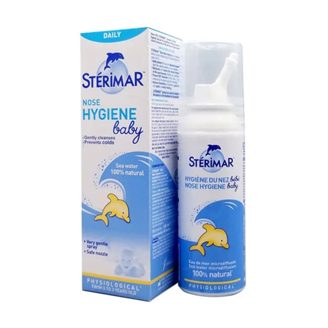Nước muối xịt mũi Sterimar cho bé từ 0 - 3 tuổi