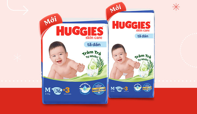 Tã quần Huggies tràm trà mỏng chỉ 2mm