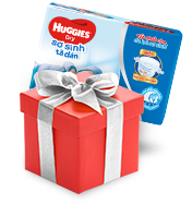 Hộp quà khuyến mãi Huggies