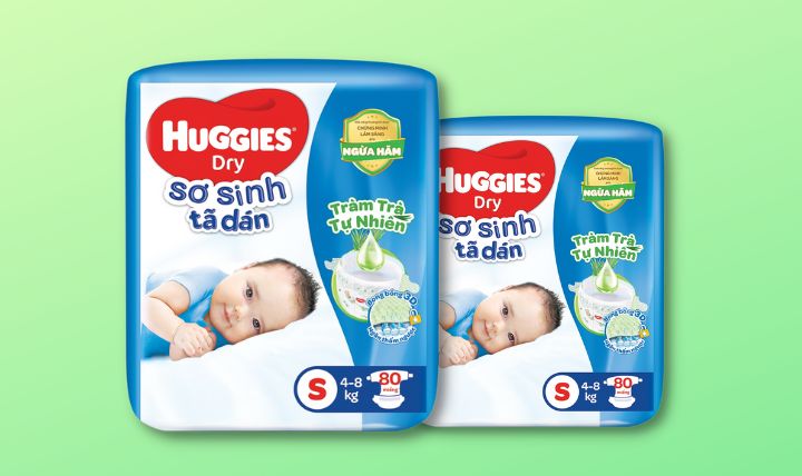 tã dán huggies mới