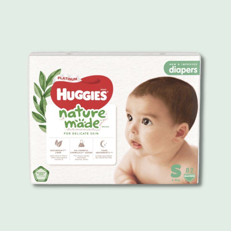 Tã dán cao cấp Huggies Platinum Nature Made size S