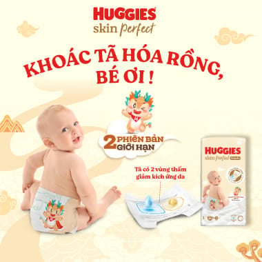 Pop up Huggies dry sơ sinh bọc kén con tằm