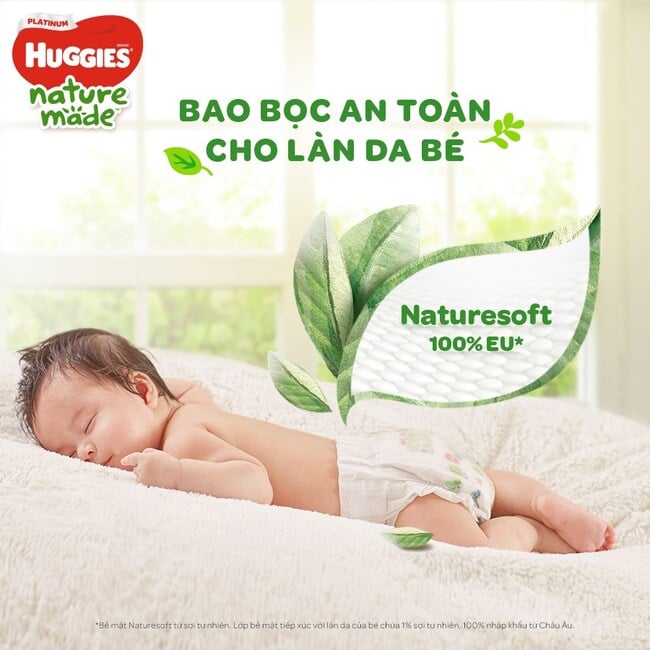 Dòng tã Huggies Platinum Nature Made