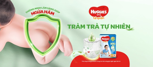 Tã quần Huggies Skin Care Tràm Trà tự nhiên