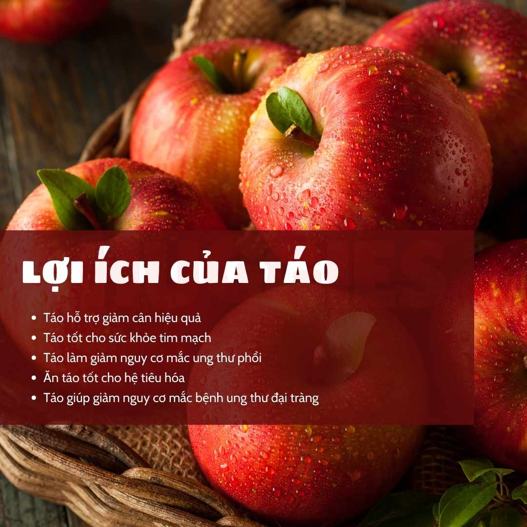 Lợi ích khi ăn táo