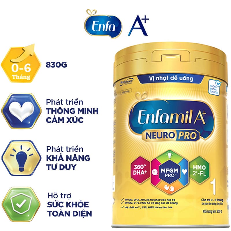 Sữa bột công thức Enfamil A+ Neuropro số 1