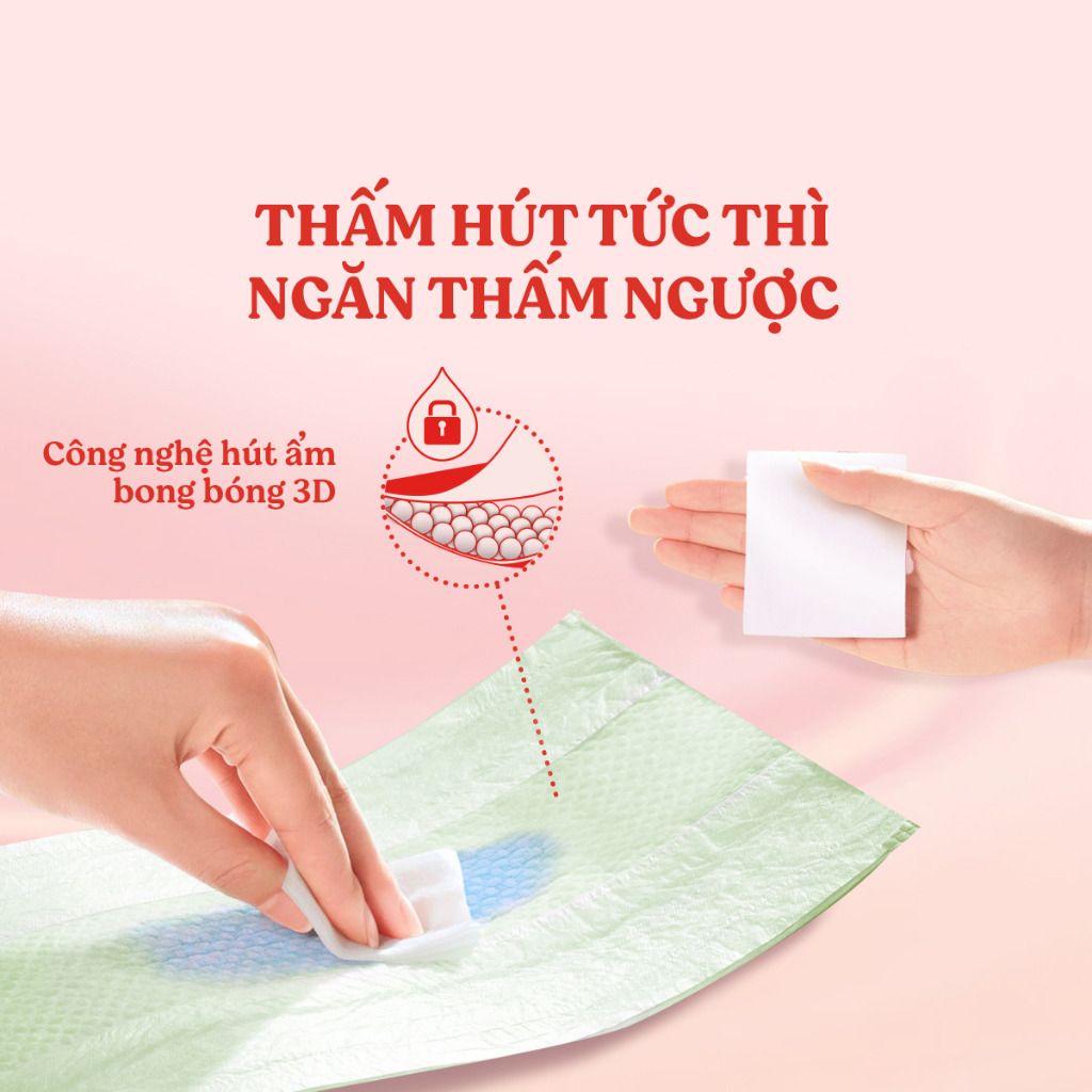 Tã dán có khả năng thấm hút tốt