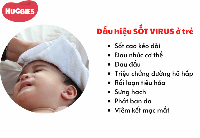 Dấu hiệu sốt Virus ở trẻ