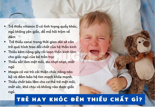 Bố mẹ cần đảm bảo dinh dưỡng đầy đủ cho bé để cải thiện giấc ngủ