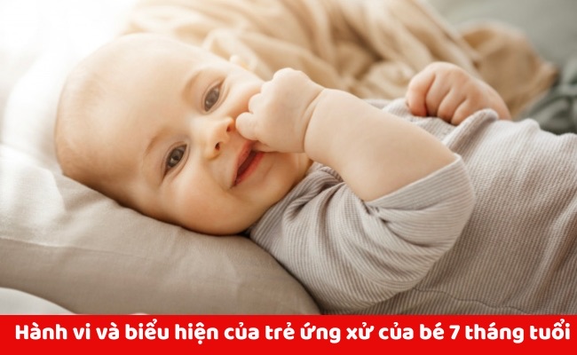 Theo dõi hành vi và biểu hiện của trẻ ứng xử của bé 7 tháng tuổi