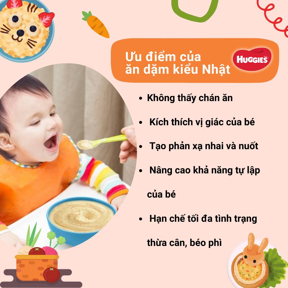 Ưu điểm của ăn dặm kiểu nhật